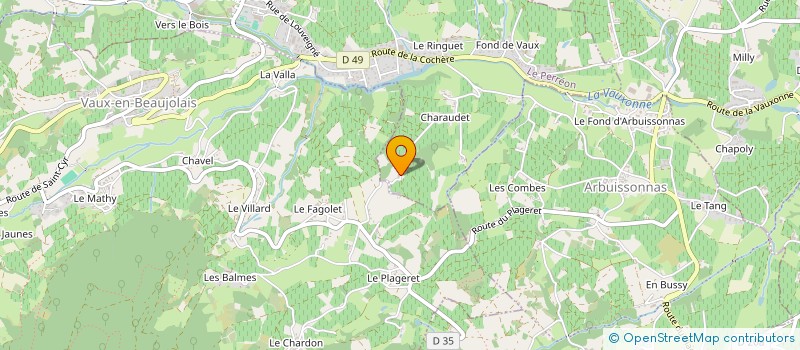 localisation de l'entreprise MONSIEUR GERARD VERMOREL  LE PERREON