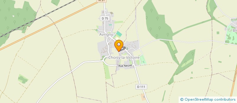 localisation de l'entreprise MONSIEUR GERARD VERNAY  CHOISY-LA-VICTOIRE