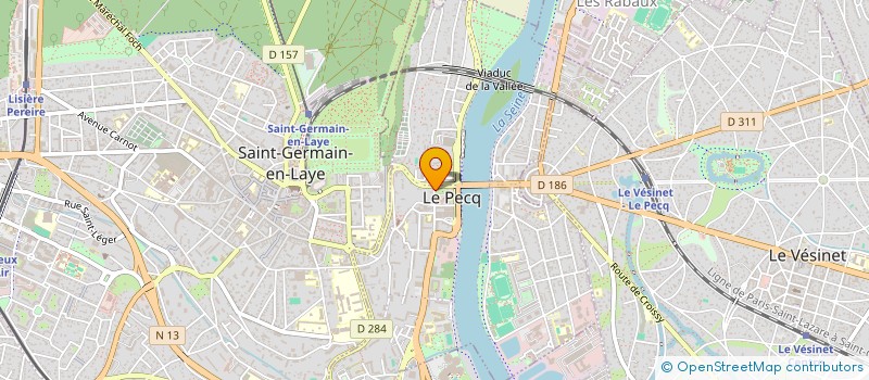 localisation de l'entreprise MONSIEUR GERARD VERNET  LE PECQ