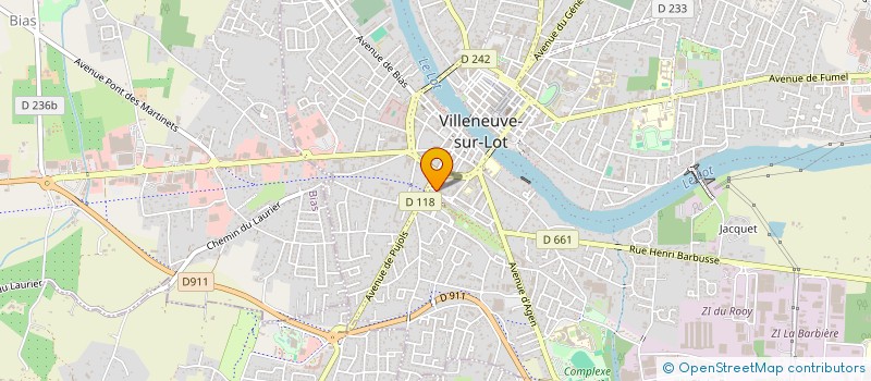 localisation de l'entreprise MONSIEUR GERARD VERNIER à VILLENEUVE-SUR-LOT
