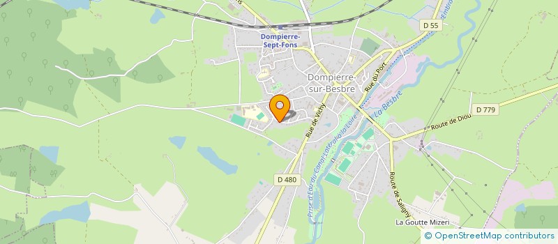 localisation de l'entreprise MONSIEUR GERARD VERY  DOMPIERRE-SUR-BESBRE