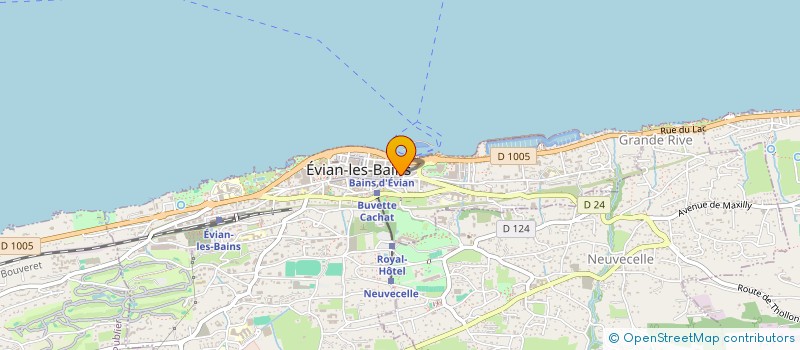 localisation de l'entreprise MONSIEUR GERARD VESIN à EVIAN-LES-BAINS