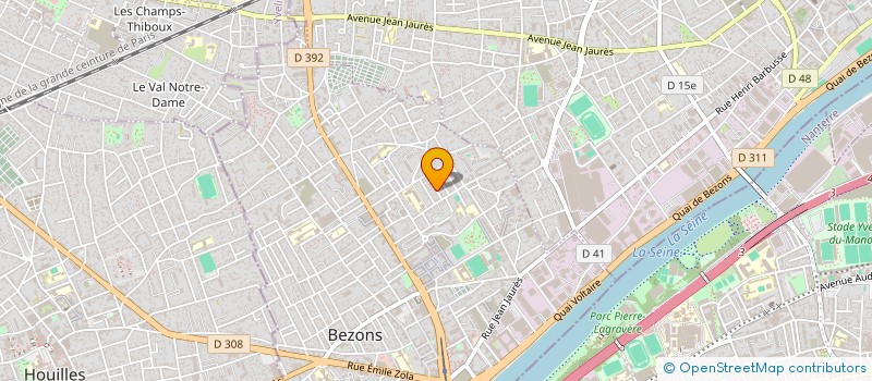 localisation de l'entreprise MONSIEUR GERARD VEYSSIERE  BEZONS