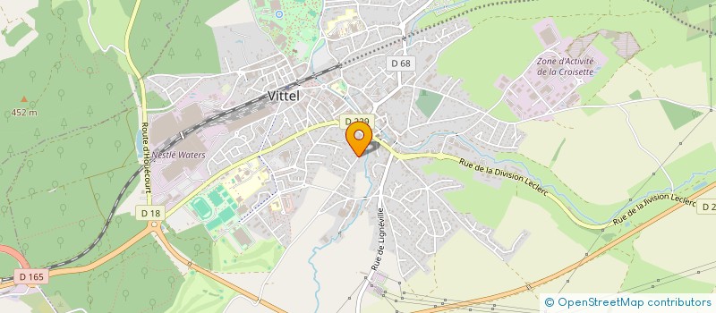 localisation de l'entreprise MONSIEUR GERARD VIARD  VITTEL