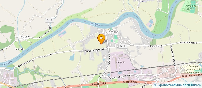 localisation de l'entreprise MONSIEUR GERARD VIAULES  CASTELNAU-DE-LEVIS