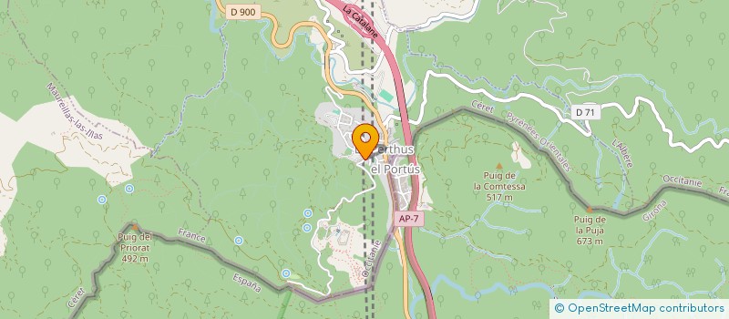 localisation de l'entreprise MONSIEUR GERARD VIDAL  LE PERTHUS