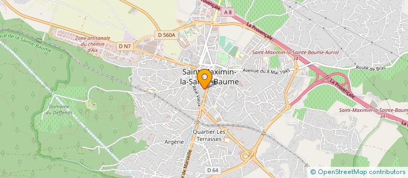 localisation de l'entreprise MONSIEUR GERARD VIDAL à ST MAXIMIN LA STE BAUME