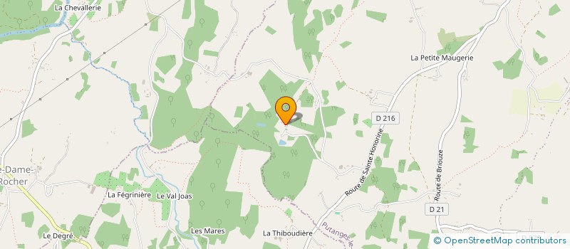 localisation de l'entreprise MONSIEUR GERARD VILLETTE à PUTANGES-LE-LAC