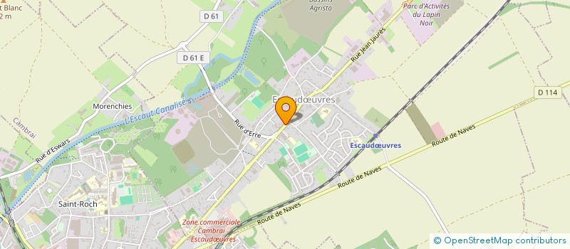 localisation de l'entreprise MONSIEUR GERARD VINCENT  ESCAUDUVRES