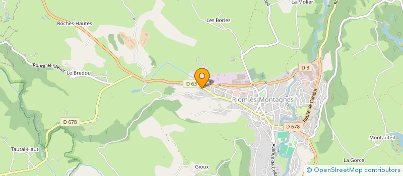 localisation de l'entreprise MONSIEUR GERARD VIOT  RIOM-ES-MONTAGNES