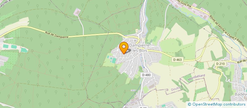 localisation de l'entreprise MONSIEUR GERARD VITTI  DAMPIERRE-LES-BOIS