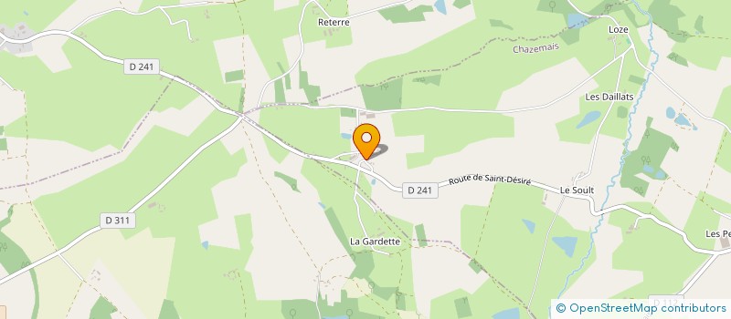 localisation de l'entreprise MONSIEUR GERARD VITZTHUM  CHAZEMAIS