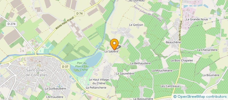 localisation de l'entreprise MONSIEUR GERARD VIVANT à SAINT-JULIEN-DE-CONCELLES