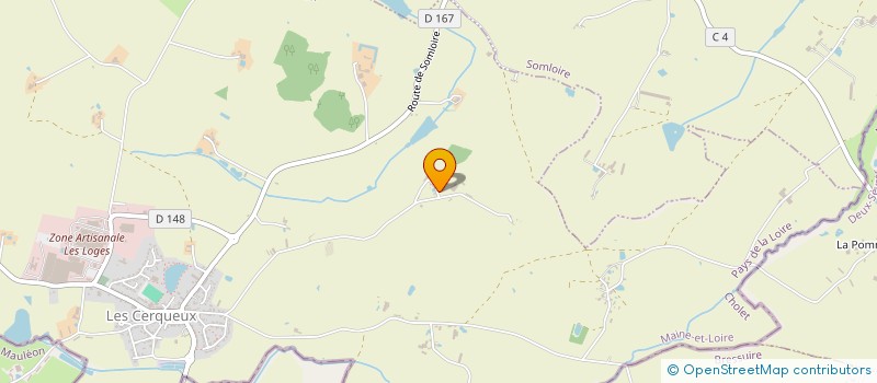 localisation de l'entreprise MONSIEUR GERARD VIVION  LES CERQUEUX