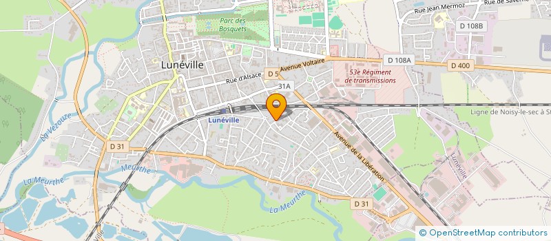 localisation de l'entreprise MONSIEUR GERARD WACKERMANN  LUNEVILLE