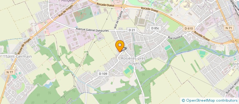 localisation de l'entreprise MONSIEUR GERARD WALLE  ROSIERES-PRES-TROYES