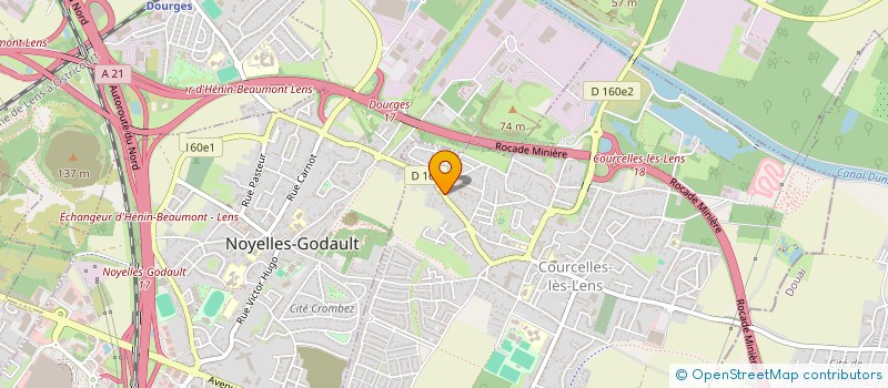 localisation de l'entreprise MONSIEUR GERARD WAQUIER à COURCELLES-LES-LENS