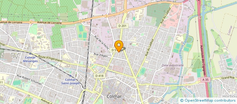 localisation de l'entreprise MONSIEUR GERARD WELCHLIN  COLMAR