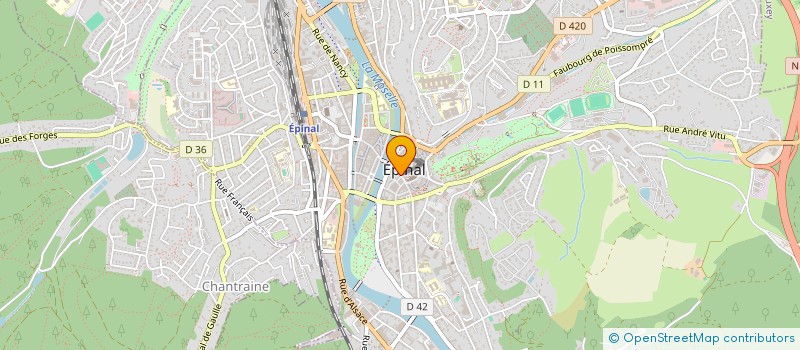 localisation de l'entreprise MONSIEUR GERARD WELZER  EPINAL