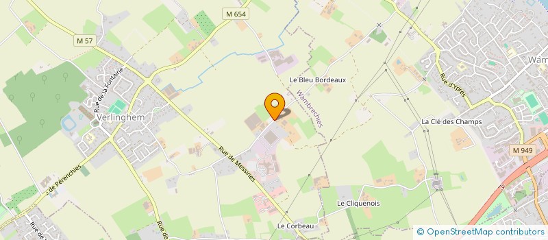 localisation de l'entreprise MONSIEUR GERARD WGEUW  VERLINGHEM