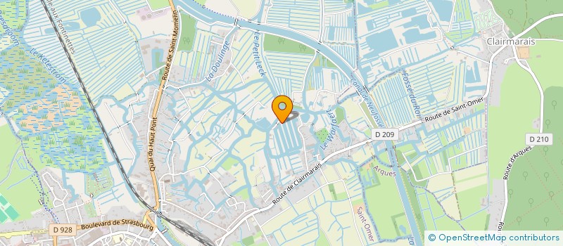 localisation de l'entreprise MONSIEUR GERARD WINOCK  SAINT-OMER