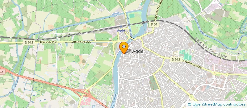 localisation de l'entreprise MONSIEUR GERARD WOLFF  AGDE