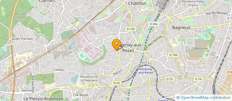 localisation de l'entreprise MONSIEUR GERARD WOLFF à FONTENAY-AUX-ROSES