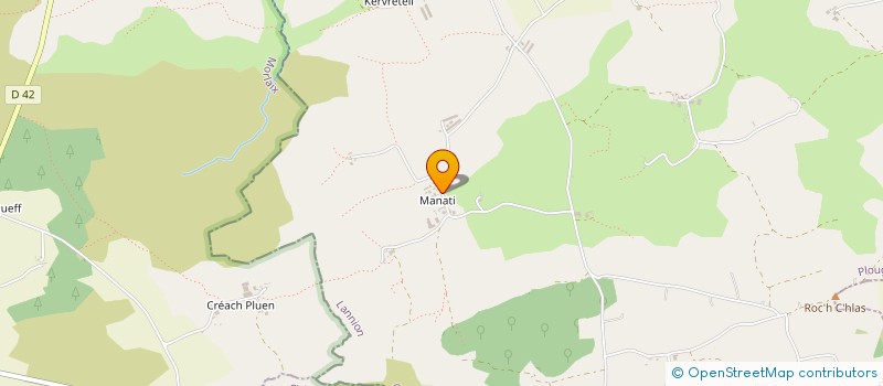 localisation de l'entreprise MONSIEUR GERARD YVEN  PLOUGRAS