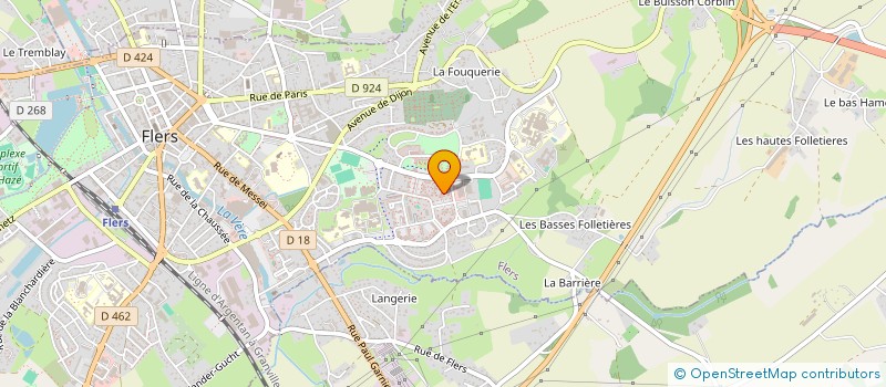 localisation de l'entreprise MONSIEUR GERARD YVER à FLERS