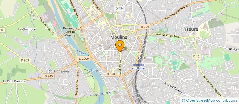 localisation de l'entreprise MONSIEUR GERARD ZINGRAFF  MOULINS