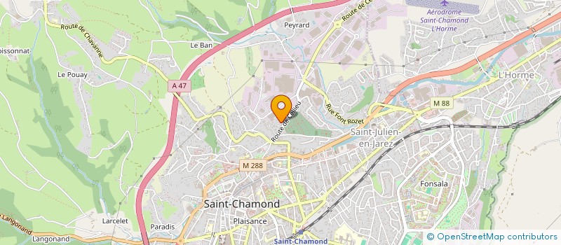 localisation de l'entreprise MONSIEUR GERARD ZUCHIATTI  SAINT-CHAMOND