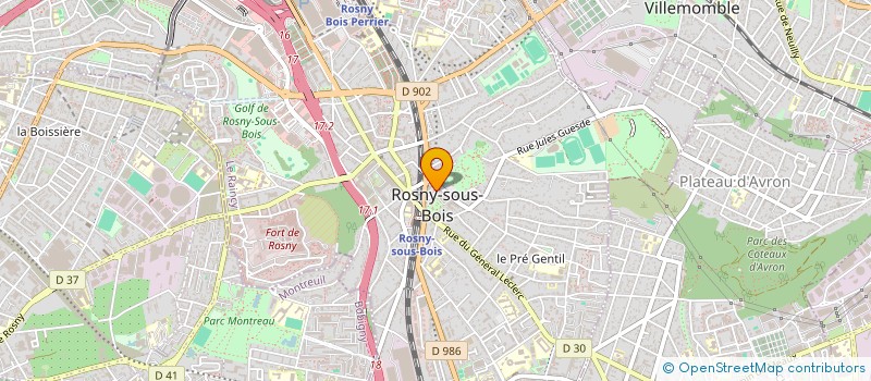 localisation de l'entreprise MONSIEUR GERARDO DI GIUSTO à ROSNY-SOUS-BOIS