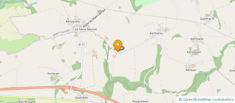 localisation de l'entreprise MONSIEUR GERARDUS VAN HELVOORT  MAEL-CARHAIX