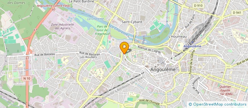 localisation de l'entreprise MONSIEUR GERARLD GORRIDGE à ANGOULEME