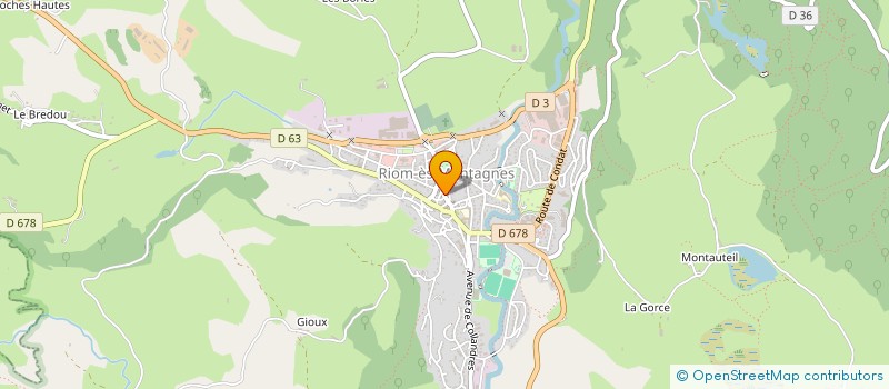 localisation de l'entreprise MONSIEUR GERAUD ANTIGNAC à RIOM-ES-MONTAGNES