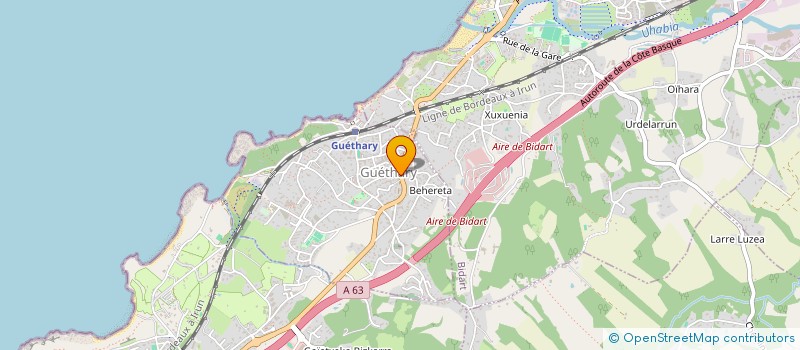 localisation de l'entreprise MONSIEUR GERAUD BARBE  GUETHARY