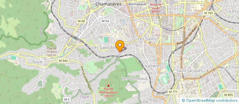 localisation de l'entreprise MONSIEUR GERAUD BARRIERE  CHAMALIERES