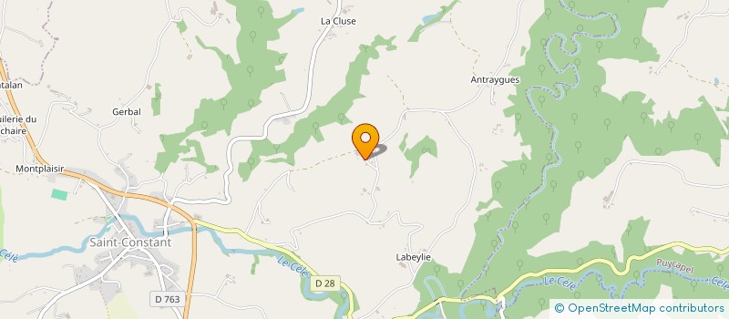 localisation de l'entreprise MONSIEUR GERAUD CALMEJANE à SAINT-CONSTANT-FOURNOULES