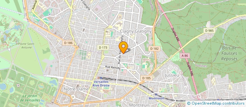 localisation de l'entreprise MONSIEUR GERAUD DE CARMANTRAND DE LA ROUSSILLE  VERSAILLES