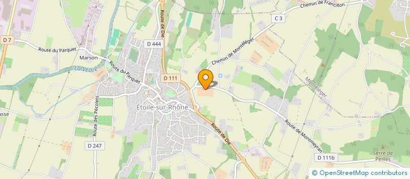 localisation de l'entreprise MONSIEUR GERAUD DE DURAND DE PREMOREL  ETOILE-SUR-RHONE