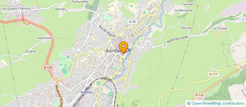 localisation de l'entreprise MONSIEUR GERAUD FRAYSSE à AURILLAC