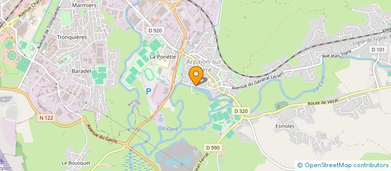 localisation de l'entreprise MONSIEUR GERAUD GINESTY à ARPAJON-SUR-CERE