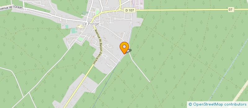 localisation de l'entreprise MONSIEUR GERAUD LAURENTIN  LE PORGE