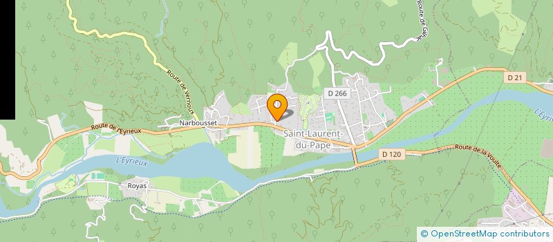 localisation de l'entreprise MONSIEUR GERAUD LEBRAT  SAINT-LAURENT-DU-PAPE