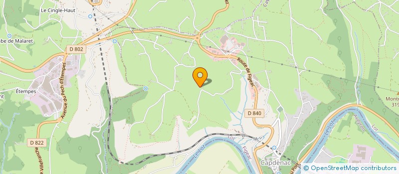 localisation de l'entreprise MONSIEUR GERAUD MOREL  CAPDENAC