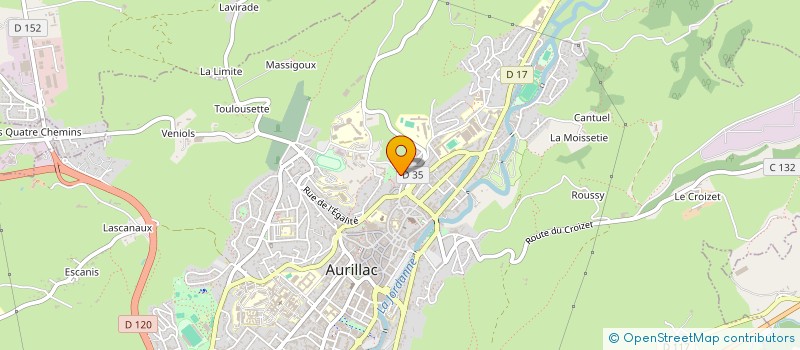 localisation de l'entreprise MONSIEUR GERAUD ORTIGUES à AURILLAC