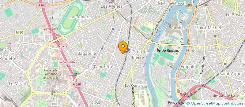 localisation de l'entreprise MONSIEUR GERAUD RUBAN à TOULOUSE
