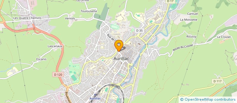 localisation de l'entreprise MONSIEUR GERAUD SERGENT à AURILLAC