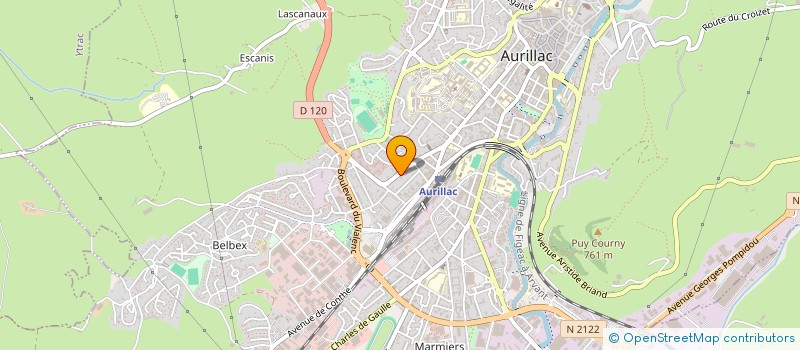 localisation de l'entreprise MONSIEUR GERAUD TERRISSE à AURILLAC