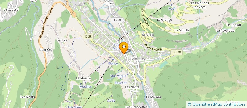 localisation de l'entreprise MONSIEUR GERAUD VAN LERENBERGHE  MORZINE